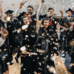gif file showing a group graduating and then sights across europe